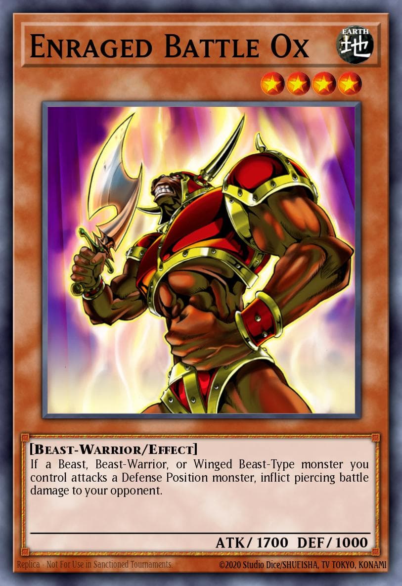 Carte Yu-Gi-Oh! Enraged Battle Ox #011 — Battle Pack 3: Monster League