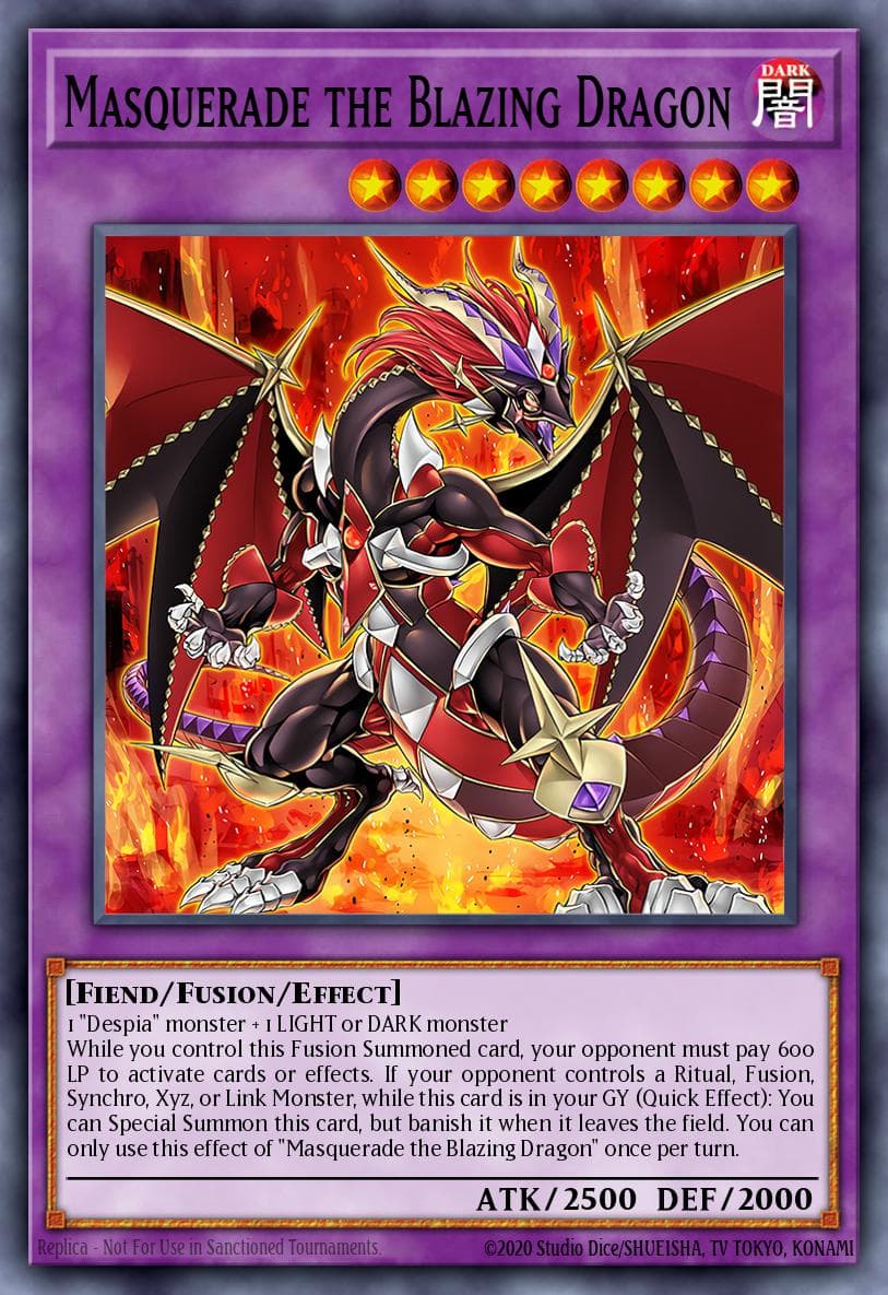 Carte Yu-Gi-Oh! Masquerade the Blazing Dragon #038 — Burst of Destiny