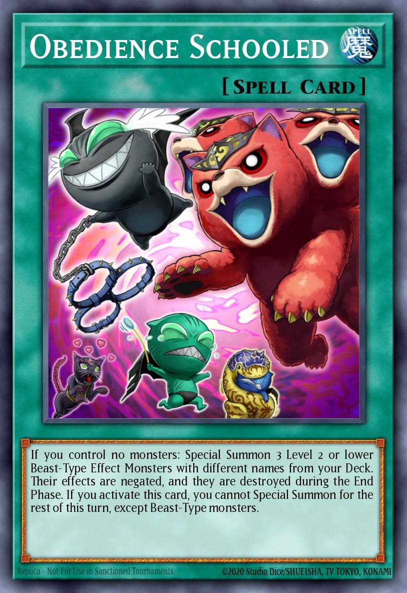Carte Yu-Gi-Oh! Obedience Schooled #071 — Battles of Legend: Armageddon
