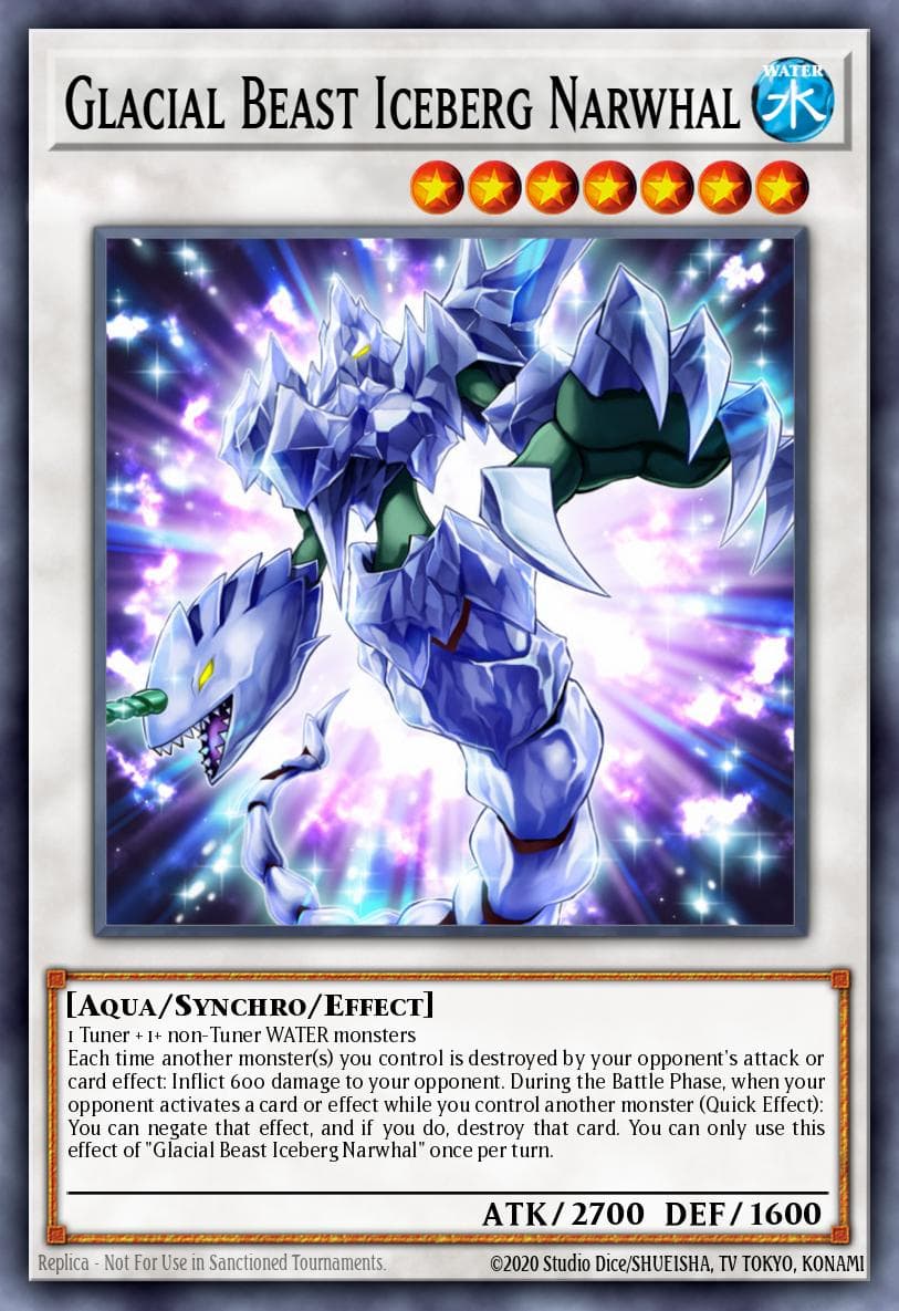 Carte Yu-Gi-Oh! Glacial Beast Iceberg Narwhal #033 — Battles of Legend: Armageddon