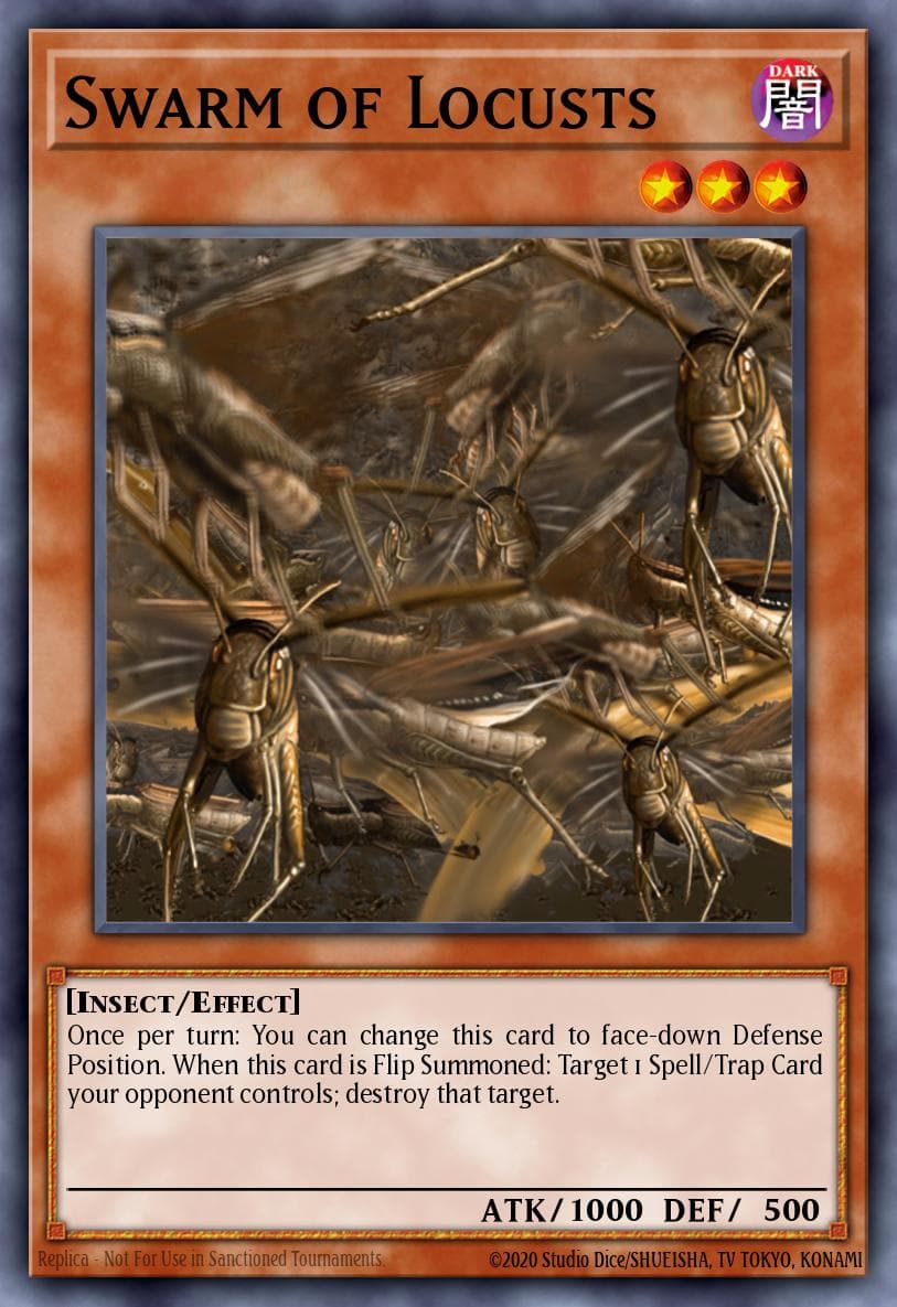 Carte Yu-Gi-Oh! Swarm of Locusts #017 — Astral Pack Three