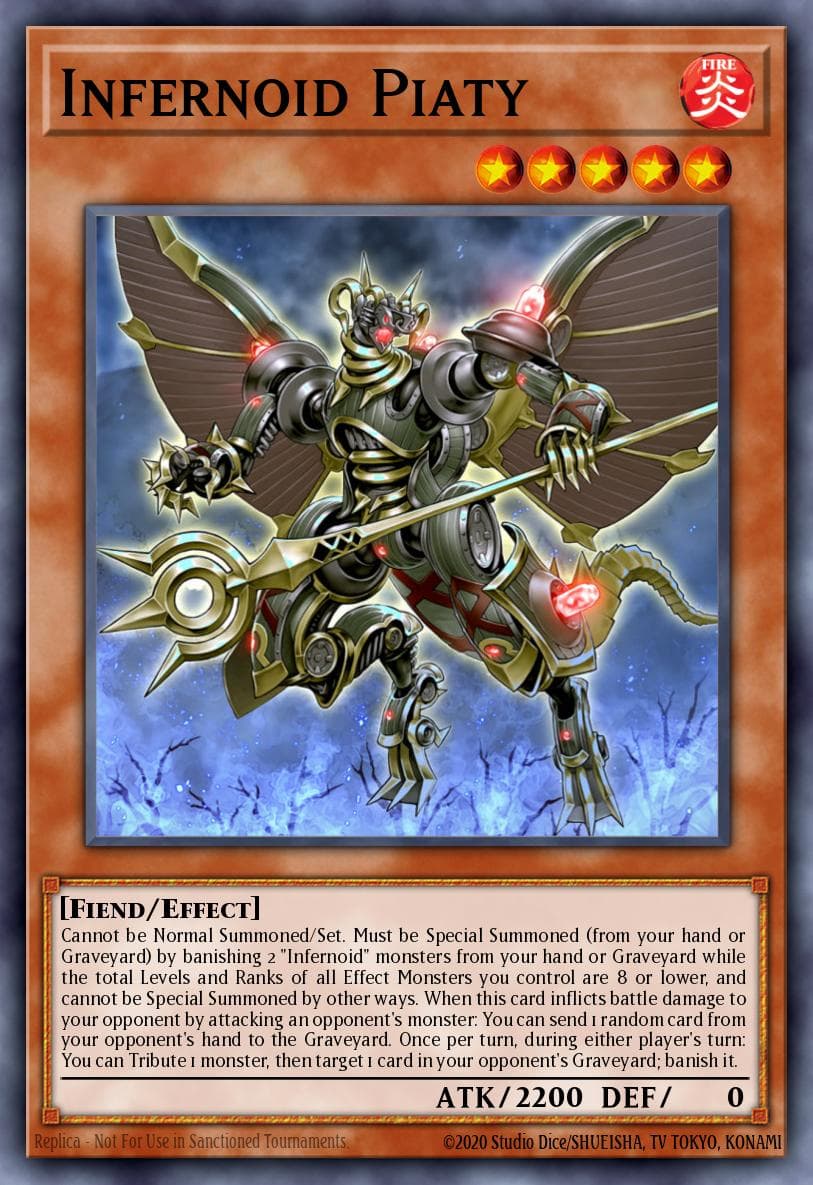 Carte Yu-Gi-Oh! Infernoid Piaty #062 — Battles of Legend: Terminal Revenge
