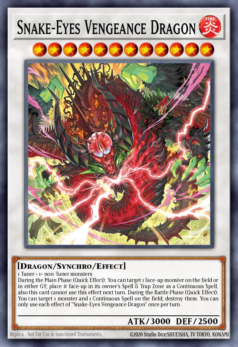 Carte Yu-Gi-Oh! Snake-Eyes Vengeance Dragon #040 — Alliance Insight