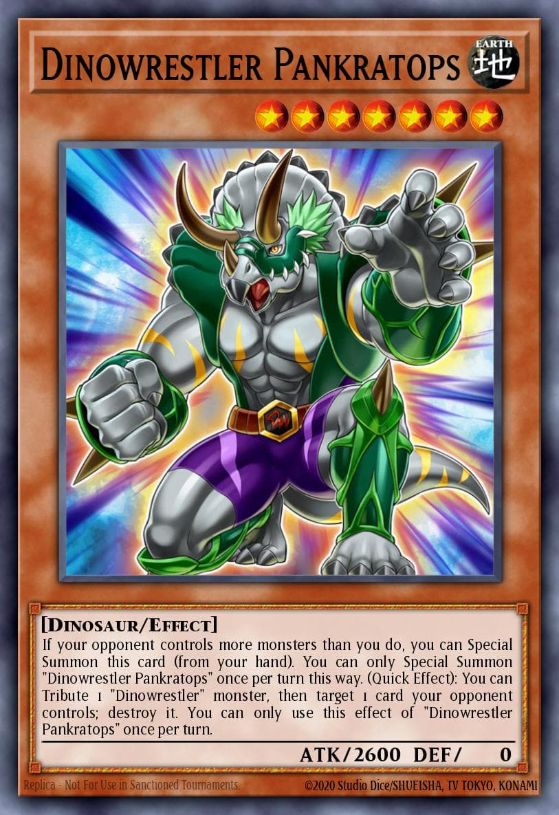 Carte Yu-Gi-Oh! Dinowrestler Pankratops #102 — Battles of Legend: Chapter 1