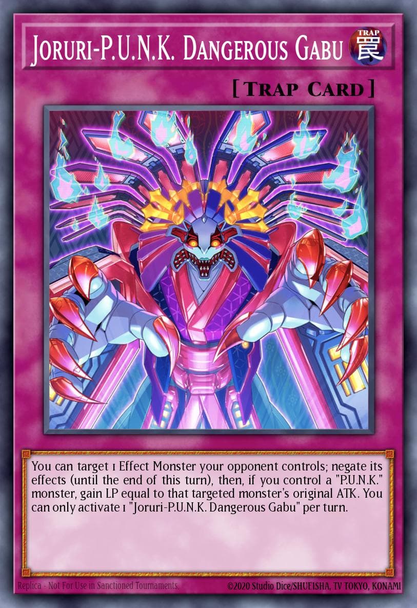 Carte Yu-Gi-Oh! Joruri-P.U.N.K. Dangerous Gabu #081 — Battles of Legend: Monster Mayhem