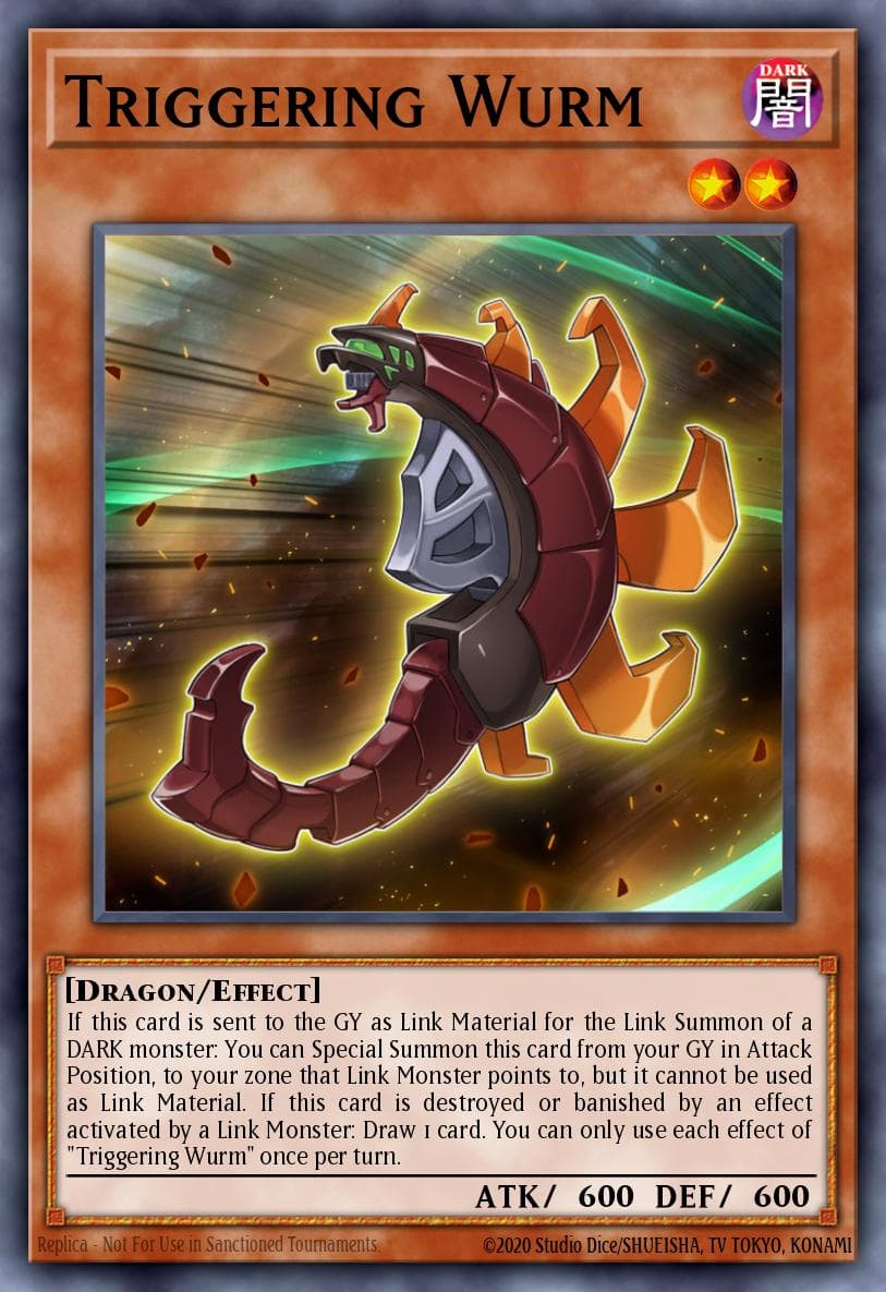 Carte Yu-Gi-Oh! Triggering Wurm #042 — Battles of Legend: Relentless Revenge