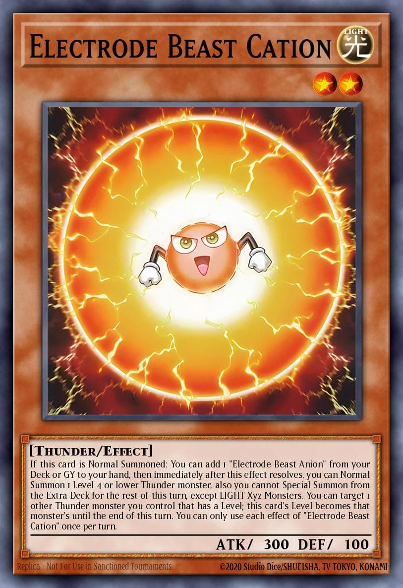 Carte Yu-Gi-Oh! Electrode Beast Cation #032 — Battles of Legend: Terminal Revenge