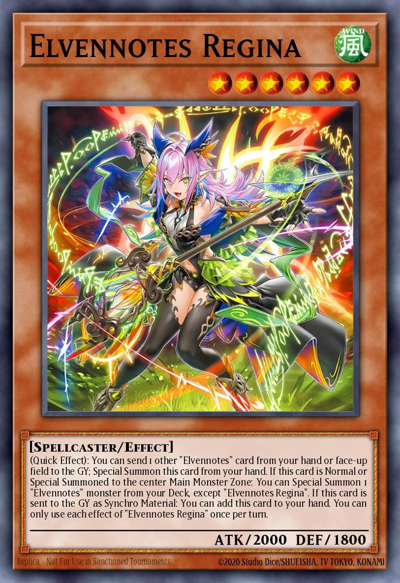 Carte Yu-Gi-Oh! Elfnote Regina #014 — Blazing Dominion