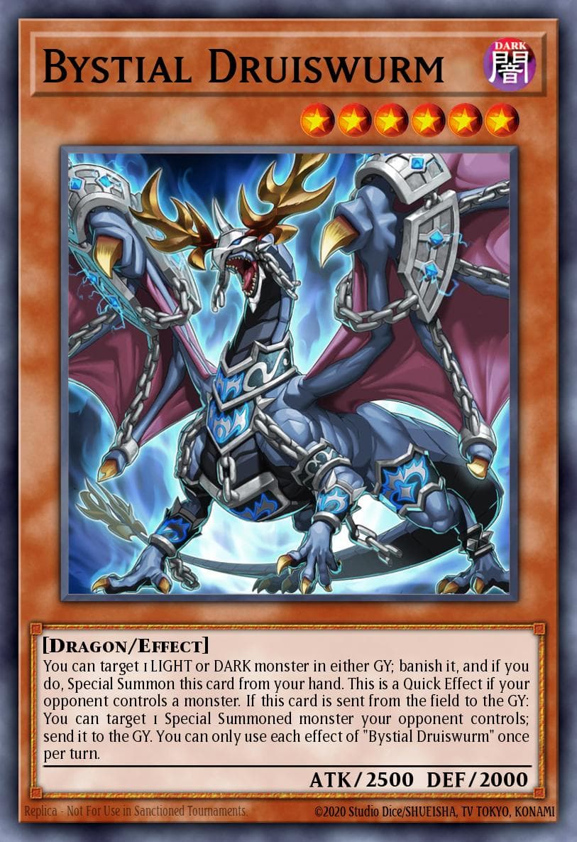 Carte Yu-Gi-Oh! Bystial Druiswurm #013 — THE CHRONICLES DECK: The Fallen & The Virtuous (All-Foil Edition)