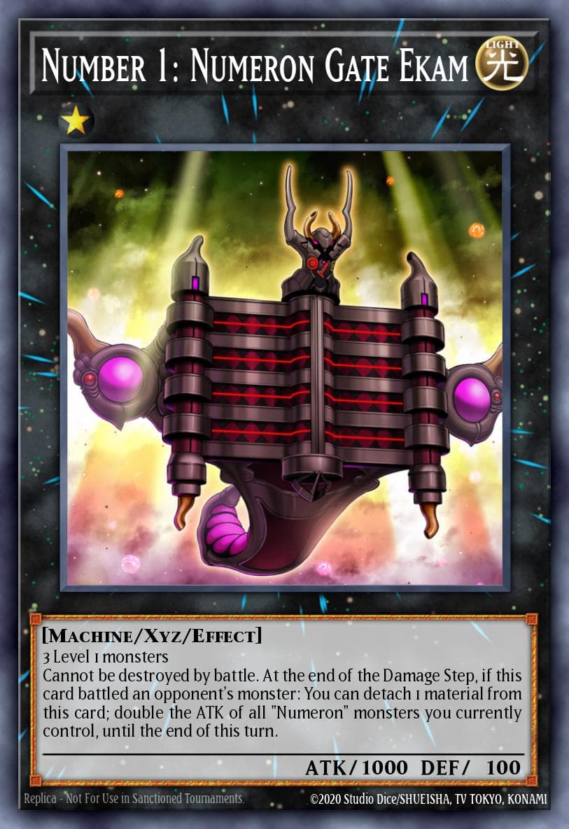 Carte Yu-Gi-Oh! Number 1: Numeron Gate Ekam #022 — Battles of Legend: Armageddon