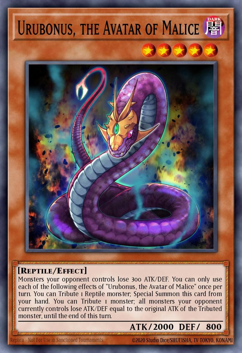Carte Yu-Gi-Oh! Urubonus, the Avatar of Malice #020 — Battles of Legend: Monstrous Revenge