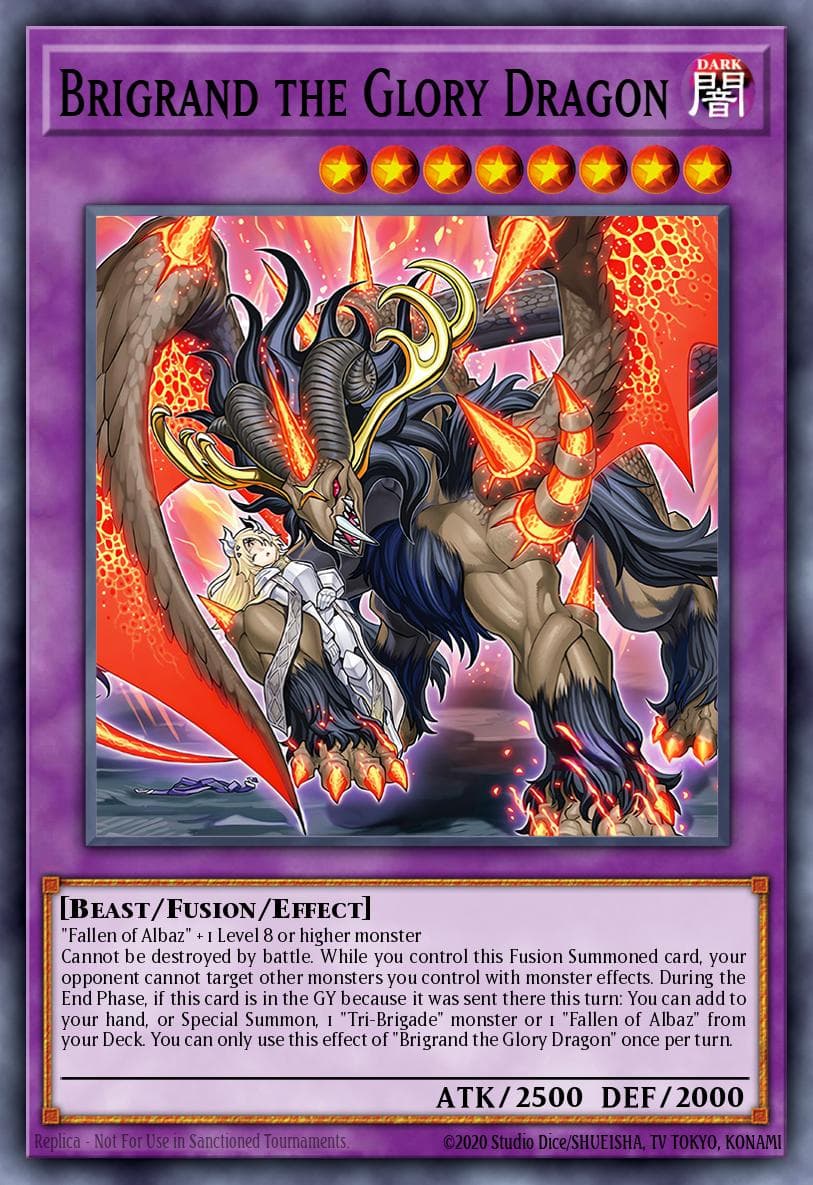Carte Yu-Gi-Oh! Brigrand the Glory Dragon #047 — THE CHRONICLES DECK: The Fallen & The Virtuous (All-Foil Edition)