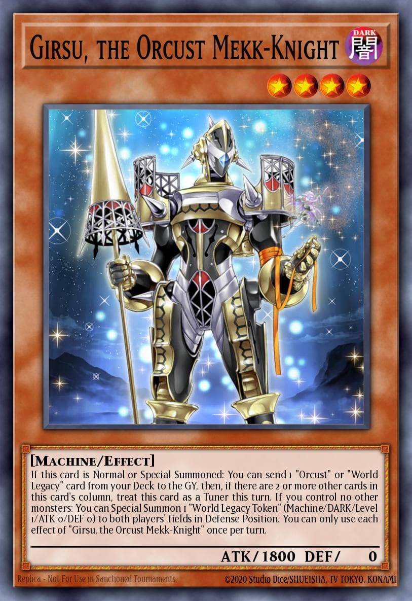 Carte Yu-Gi-Oh! Girsu, the Orcust Mekk-Knight #088 — Battles of Legend: Monster Mayhem