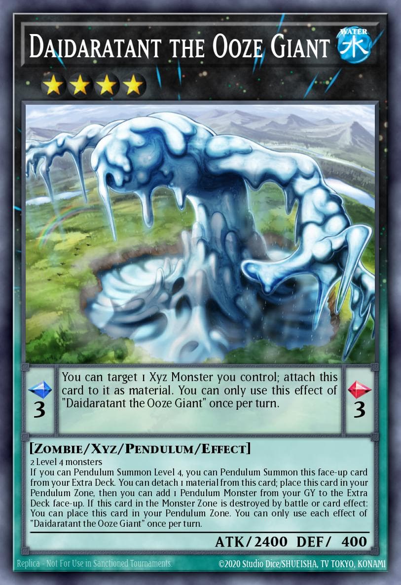 Carte Yu-Gi-Oh! Daidaratant the Ooze Giant #009 — Battles of Legend: Monstrous Revenge