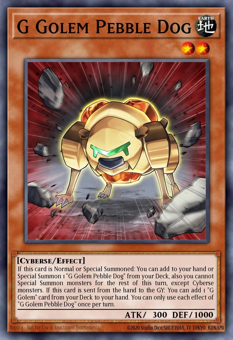 Carte Yu-Gi-Oh! G Golem Pebble Dog #041 — Battles of Legend: Crystal Revenge