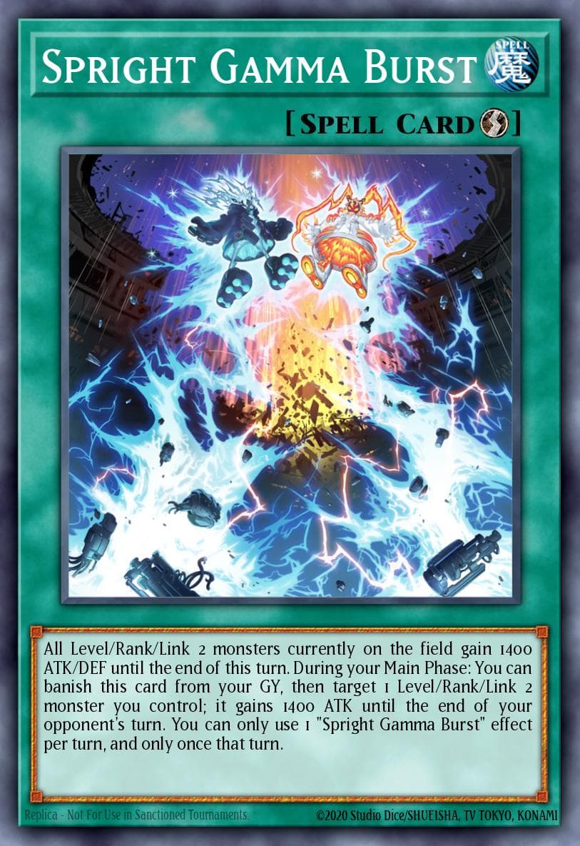 Carte Yu-Gi-Oh! Spright Gamma Burst #105 — Battles of Legend: Terminal Revenge