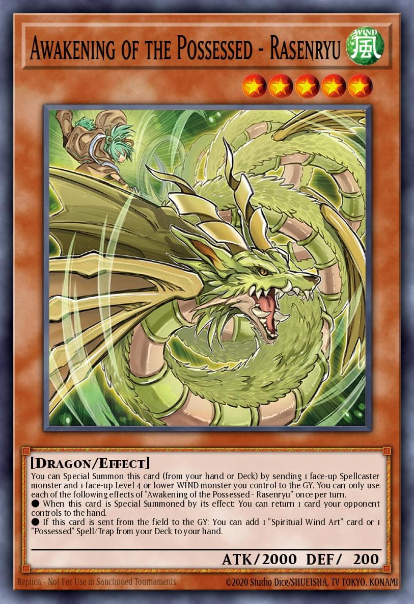 Carte Yu-Gi-Oh! Awakening of the Possessed - Rasenryu #019 — THE CHRONICLES DECK: Spirit Charmers (All-Foil Edition)