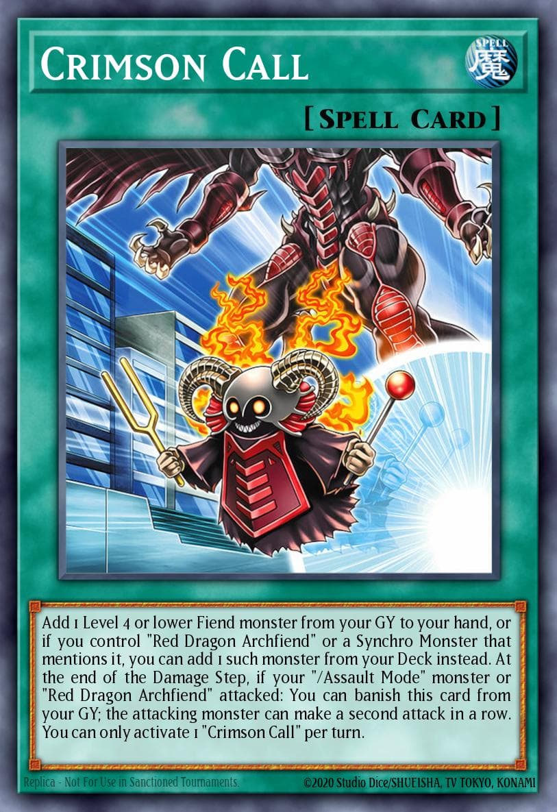 Carte Yu-Gi-Oh! Crimson Call #052 — Blazing Dominion