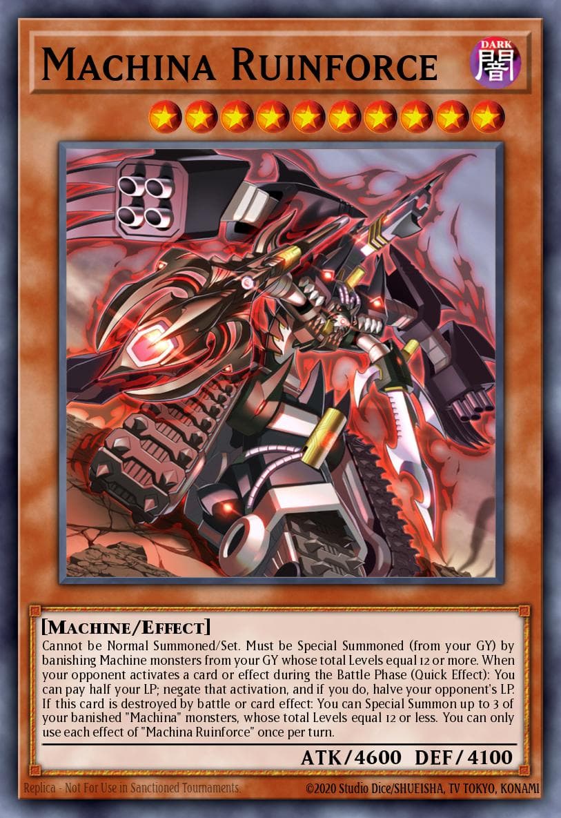 Carte Yu-Gi-Oh! Machina Ruinforce #028 — Burst of Destiny