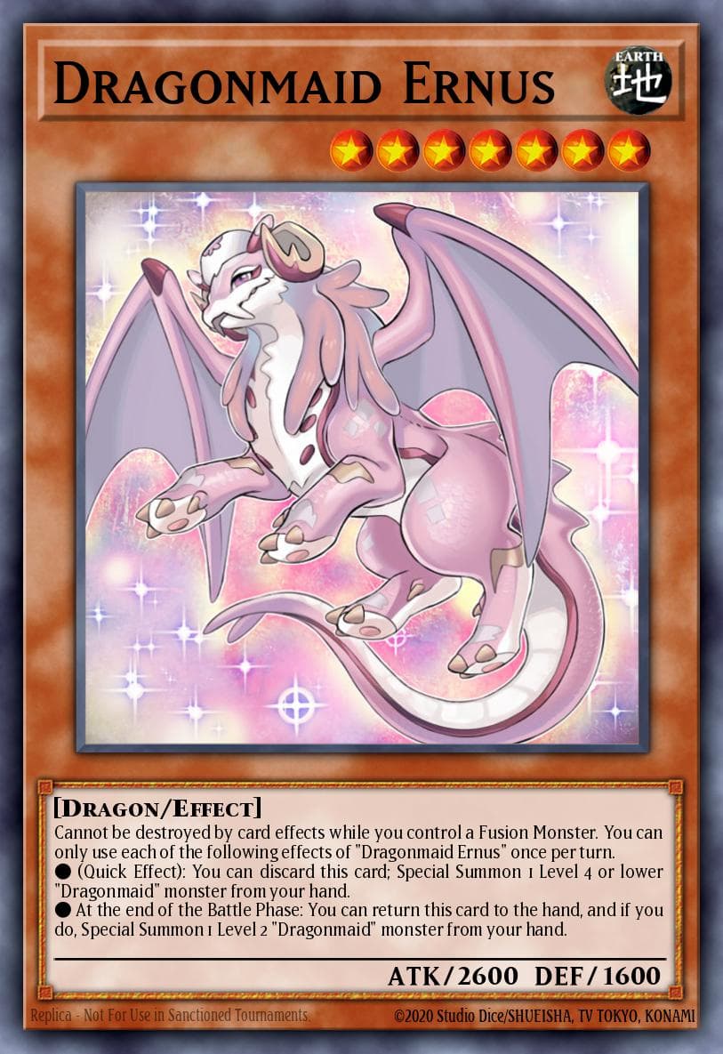 Carte Yu-Gi-Oh! Dragonmaid Ernus #055 — Battles of Legend: Monster Mayhem