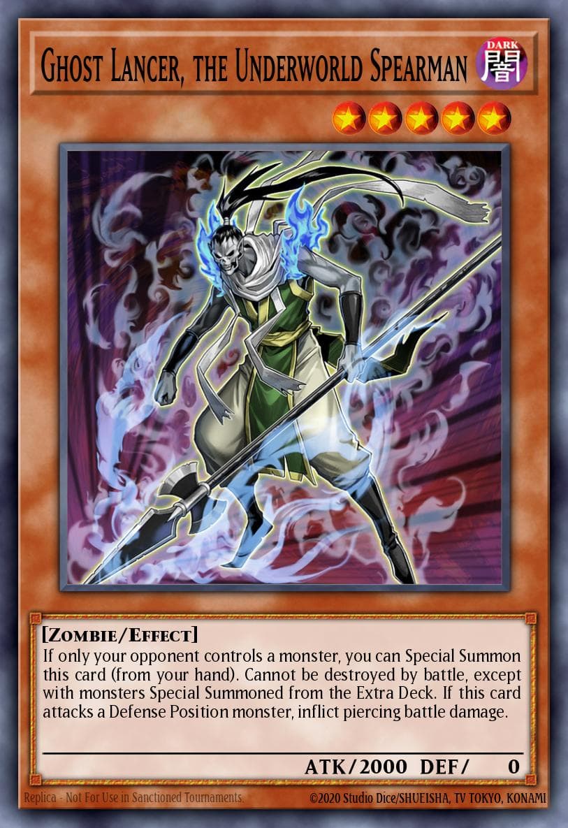 Carte Yu-Gi-Oh! Ghost Lancer, the Underworld Spearman #023 — Battles of Legend: Monstrous Revenge