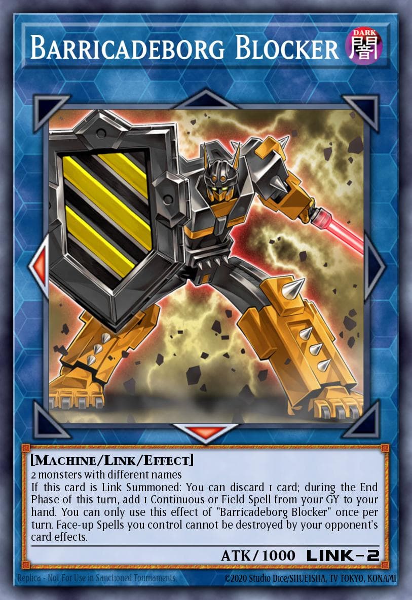 Carte Yu-Gi-Oh! Barricadeborg Blocker #102 — Battles of Legend: Glorious Gallery