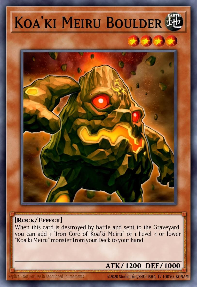 Carte Yu-Gi-Oh! Koa'ki Meiru Boulder #018 — Ancient Prophecy