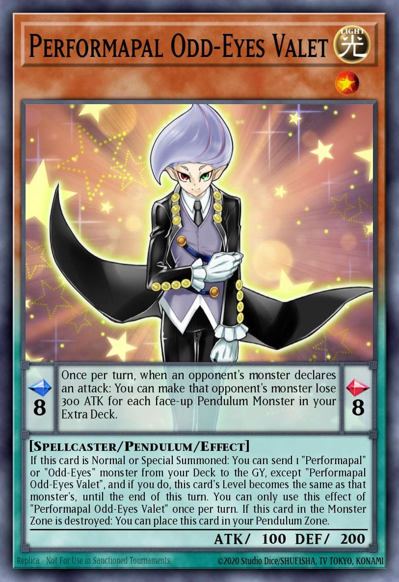 Carte Yu-Gi-Oh! Performapal Odd-Eyes Valet #029 — Battles of Legend: Monstrous Revenge