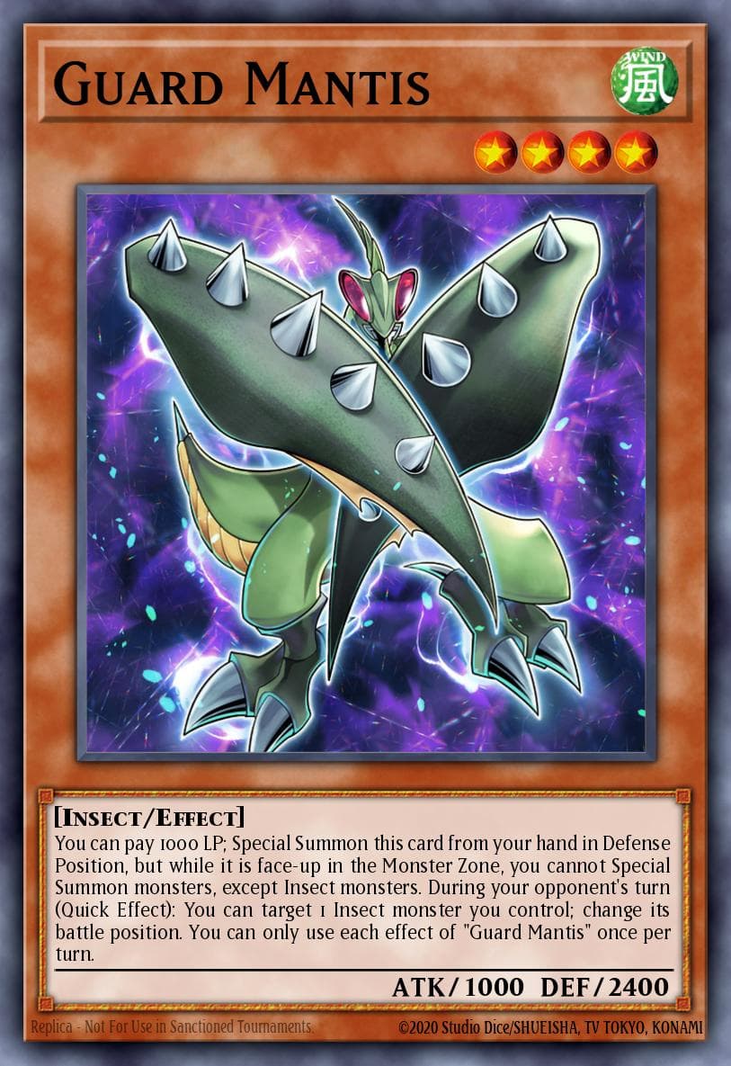 Carte Yu-Gi-Oh! Guard Mantis #034 — Battles of Legend: Monstrous Revenge