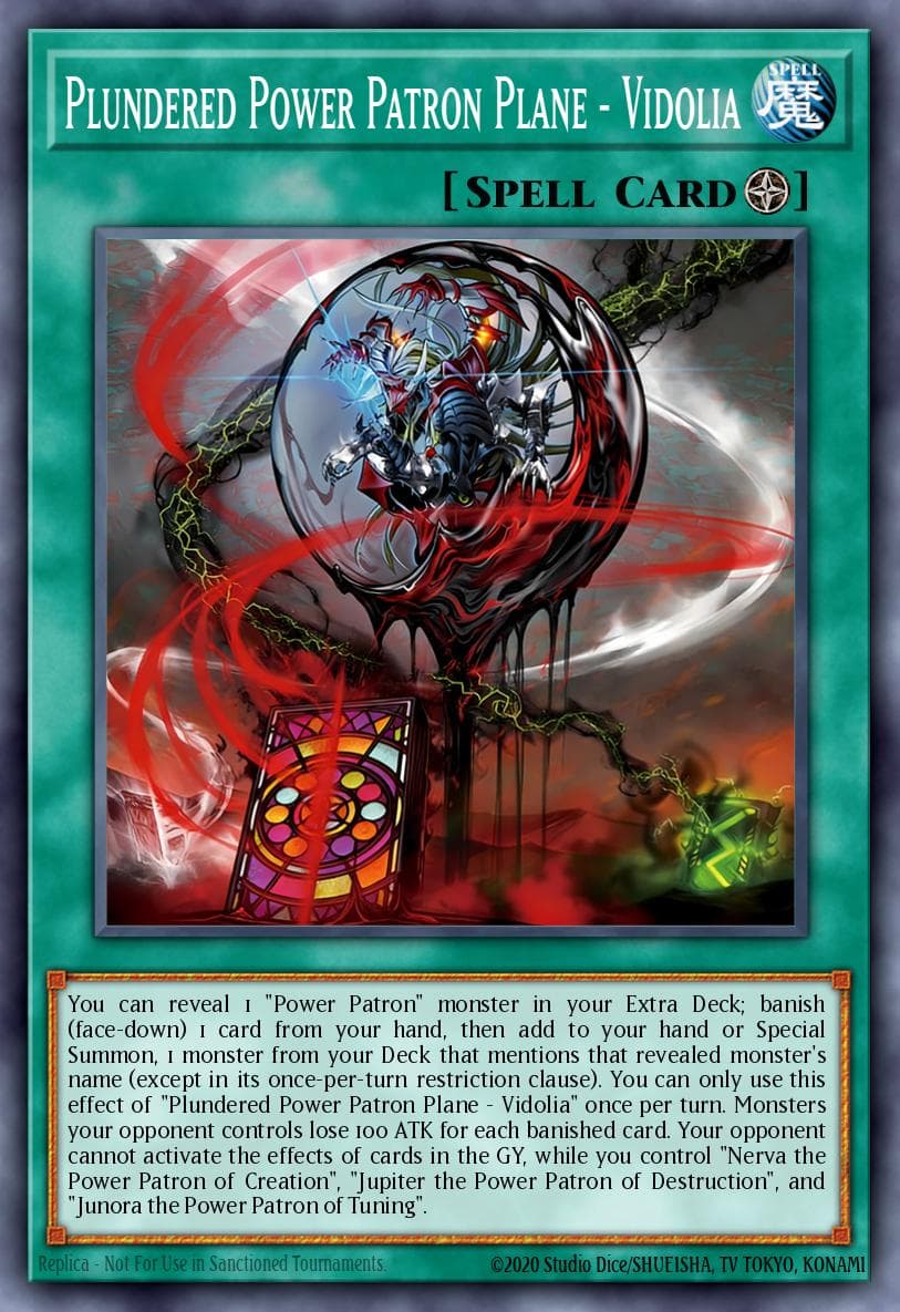 Carte Yu-Gi-Oh! Plundered Power Patron Plane - Vidolia #057 — Blazing Dominion