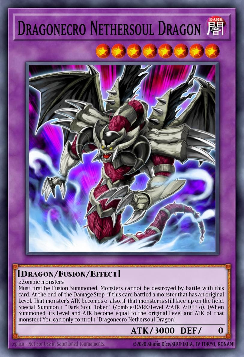 Carte Yu-Gi-Oh! Dragonecro Nethersoul Dragon #066 — Battles of Legend: Hero's Revenge