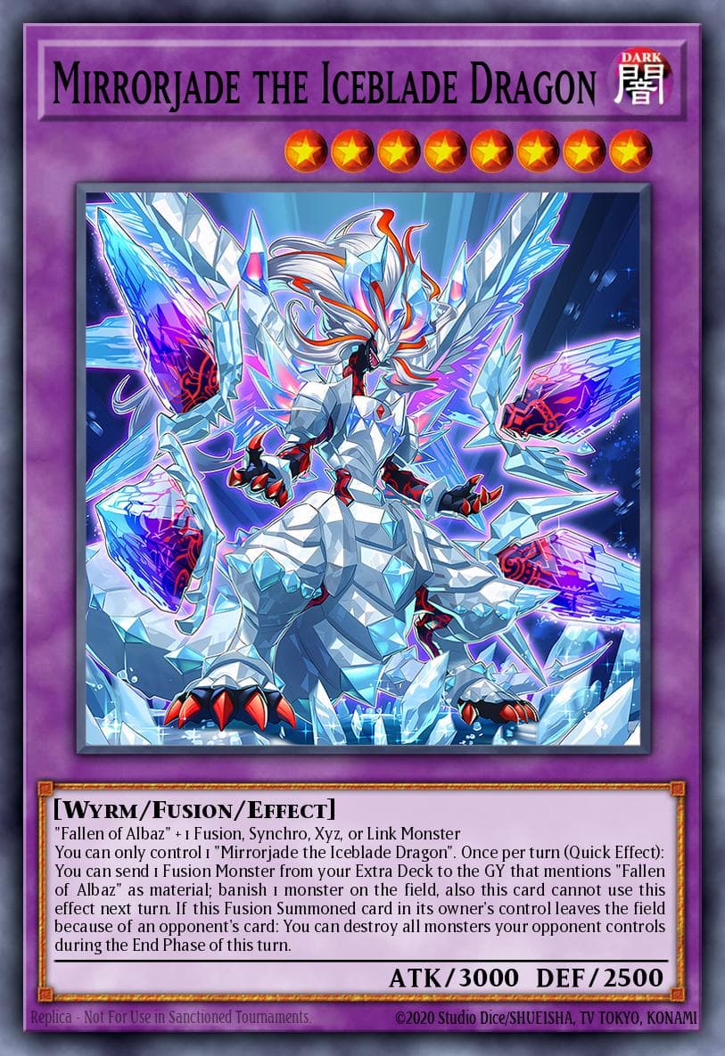 Carte Yu-Gi-Oh! Mirrorjade the Iceblade Dragon #114 — Battles of Legend: Terminal Revenge