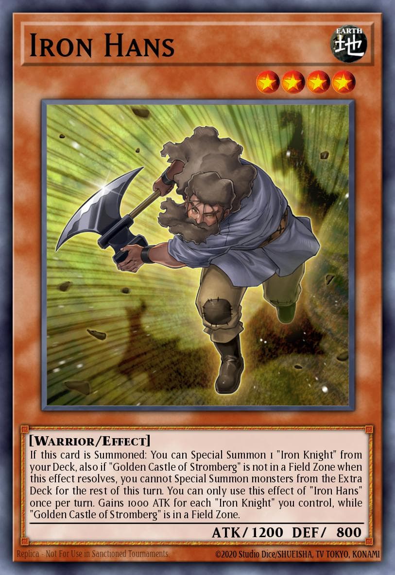 Carte Yu-Gi-Oh! Iron Hans #006 — Battles of Legend: Relentless Revenge