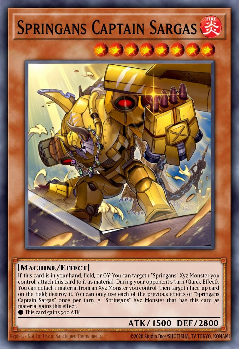 Carte Yu-Gi-Oh! Springans Captain Sargas #009 — Blazing Vortex