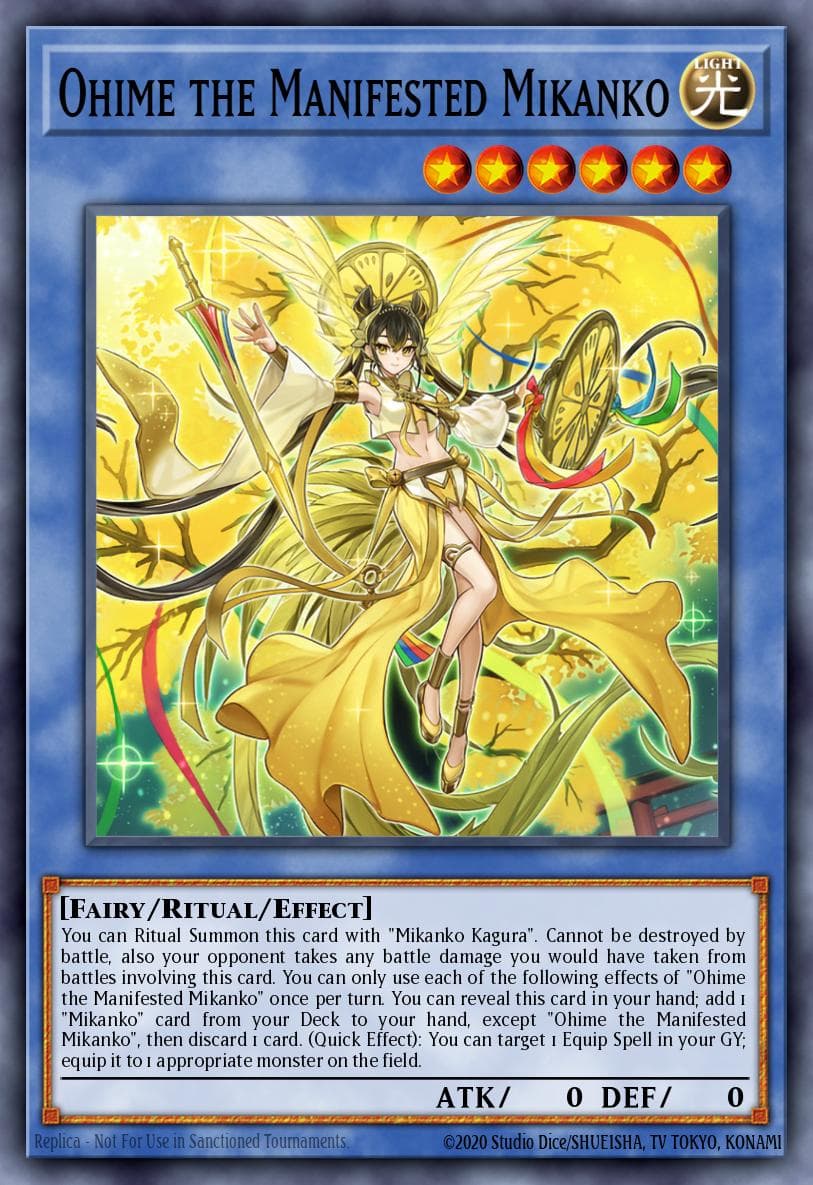 Carte Yu-Gi-Oh! Ohime the Manifested Mikanko #027 — Amazing Defenders