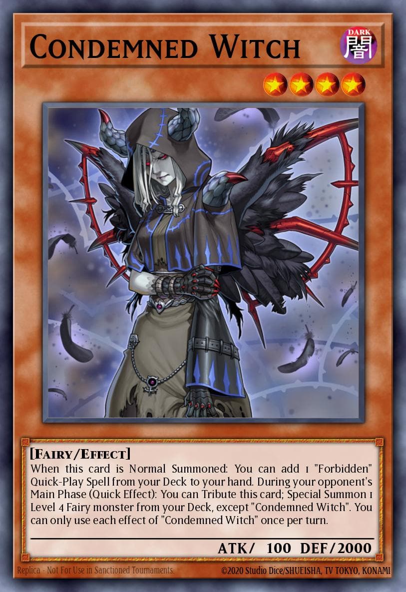 Carte Yu-Gi-Oh! Condemned Witch #071 — Battles of Legend: Glorious Gallery