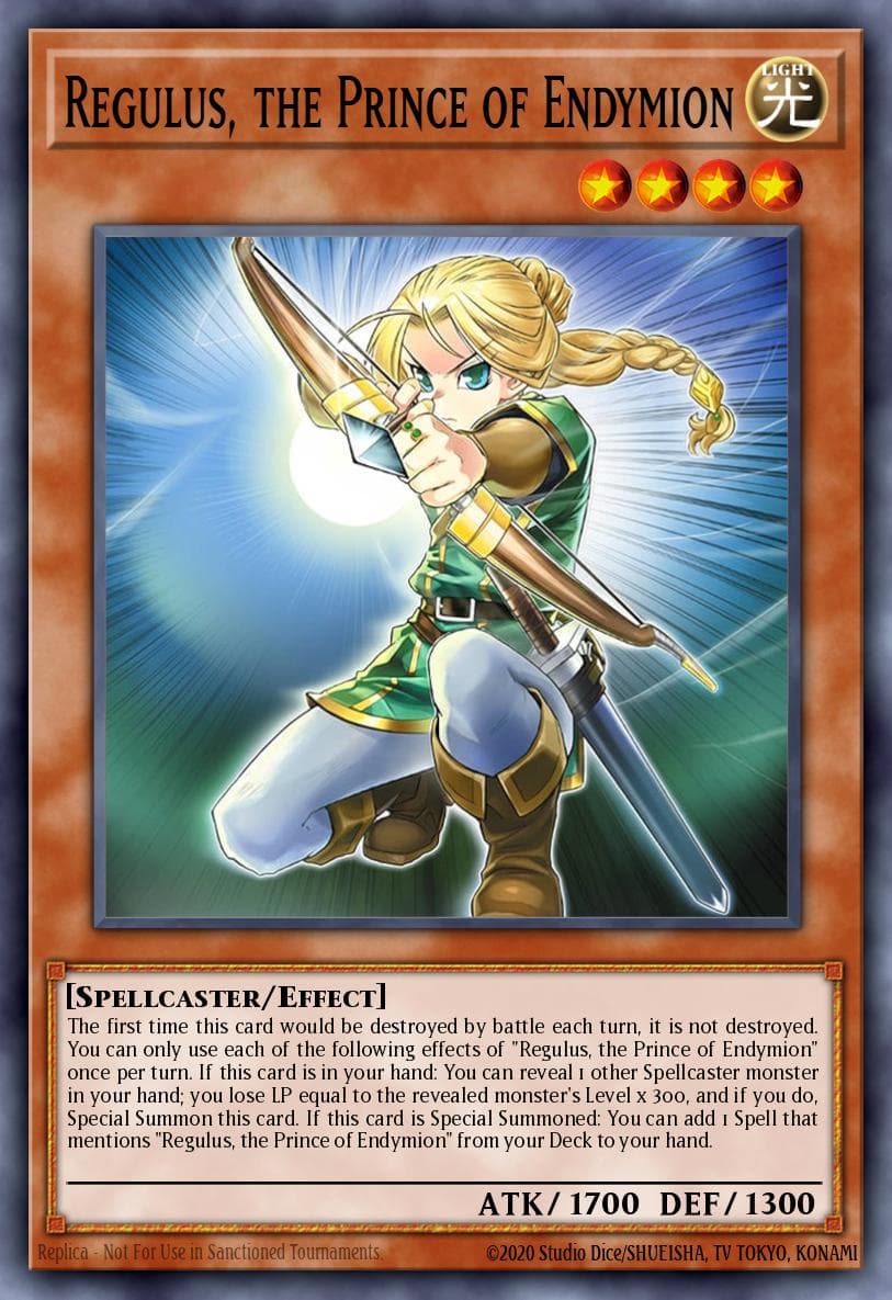 Carte Yu-Gi-Oh! Regulus, the Prince of Endymion #050 — Battles of Legend: Glorious Gallery