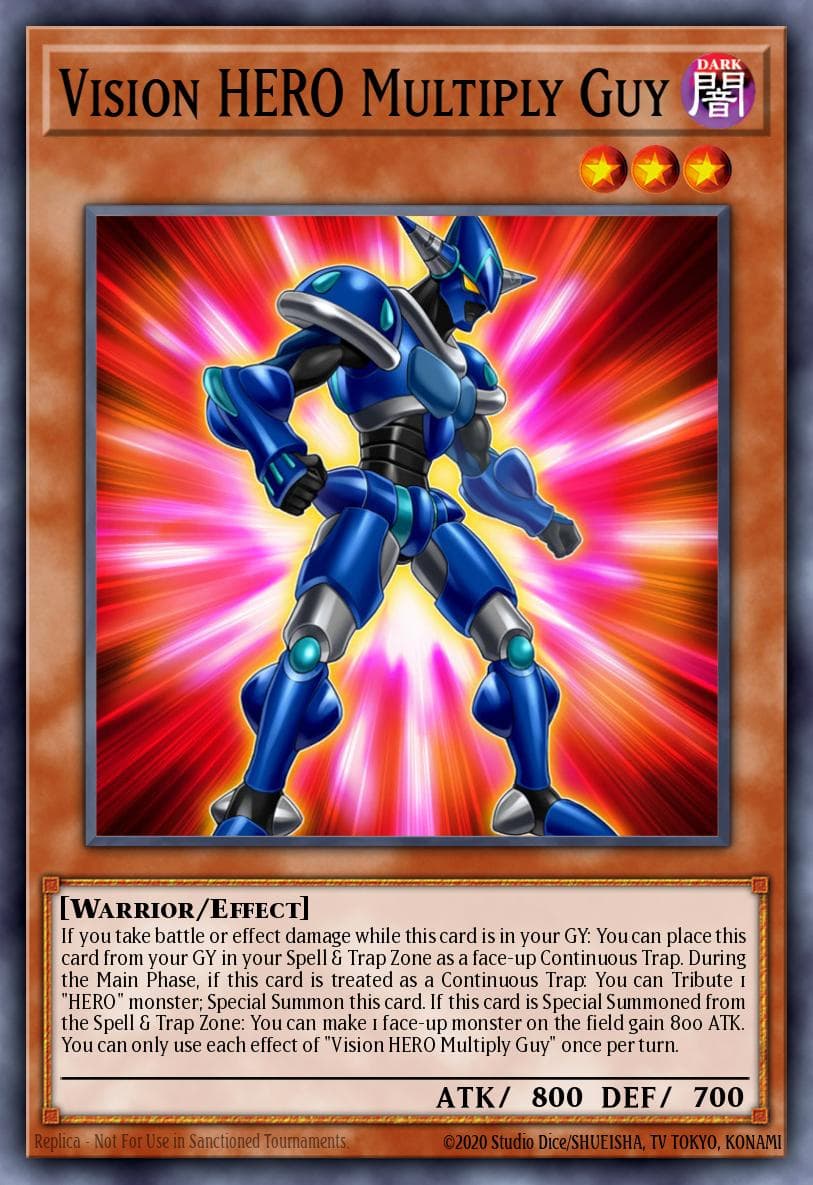 Carte Yu-Gi-Oh! Vision HERO Multiply Guy #006 — Battles of Legend: Hero's Revenge