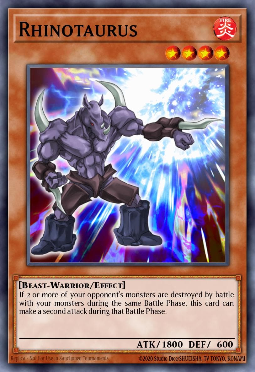 Carte Yu-Gi-Oh! Rhinotaurus #076 — Battle Pack 3: Monster League