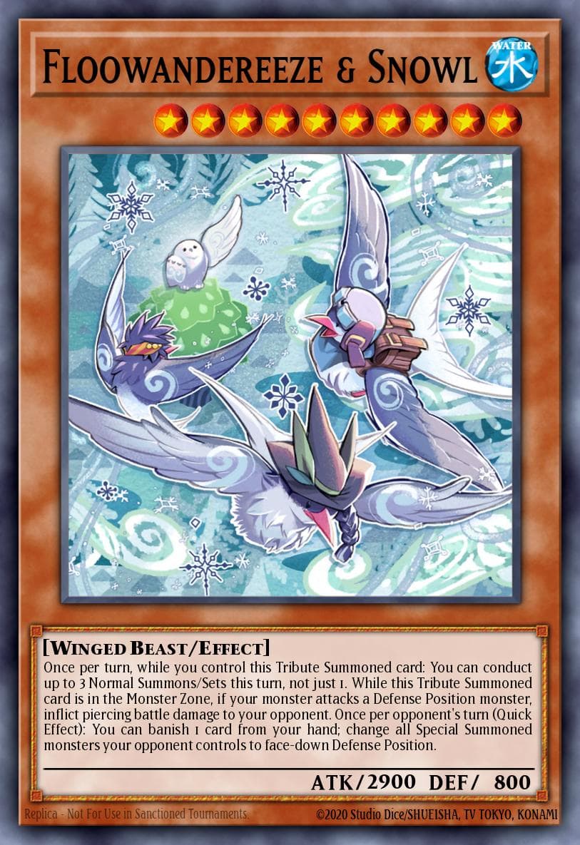 Carte Yu-Gi-Oh! Floowandereeze & Snowl #012 — Burst of Destiny