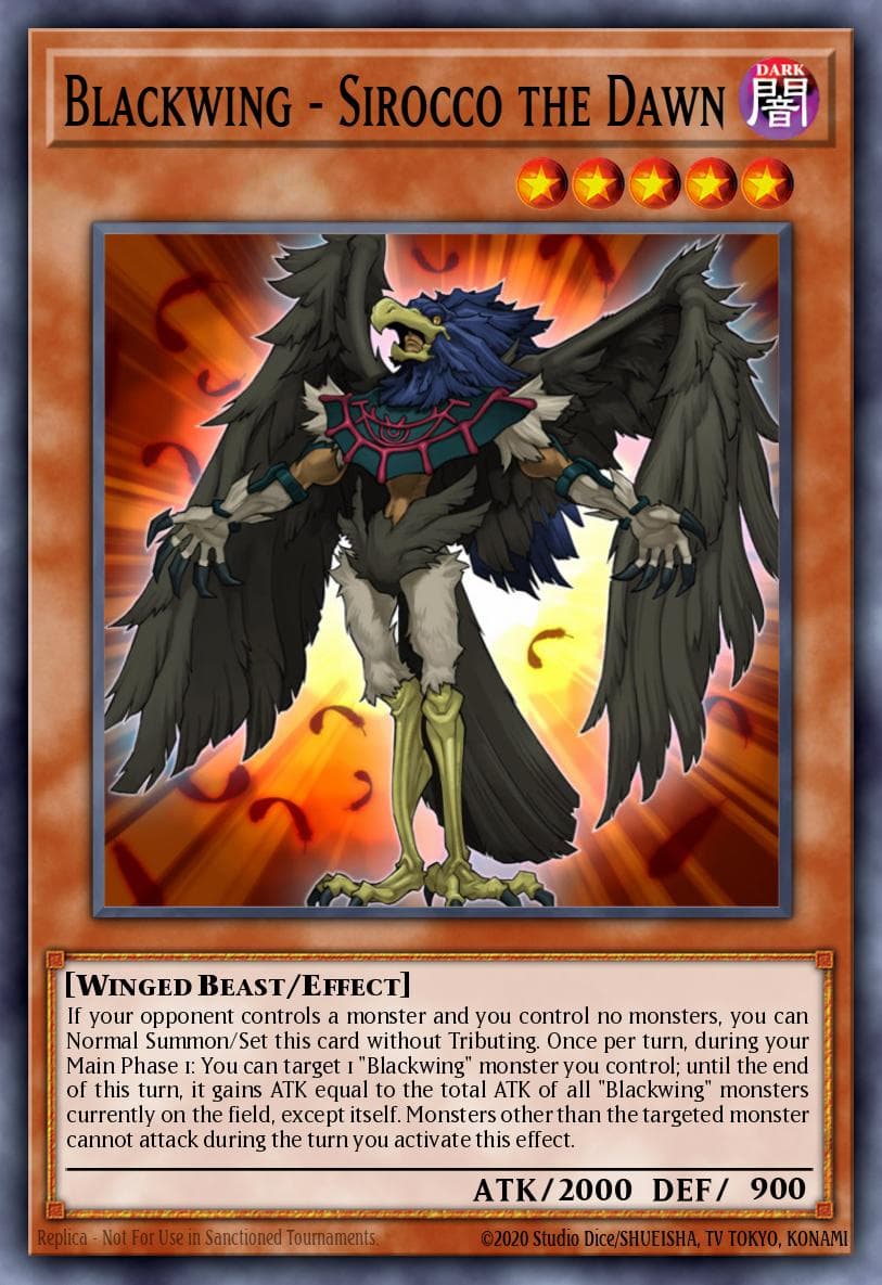 Carte Yu-Gi-Oh! Blackwing - Sirocco the Dawn #058 — Battles of Legend: Crystal Revenge