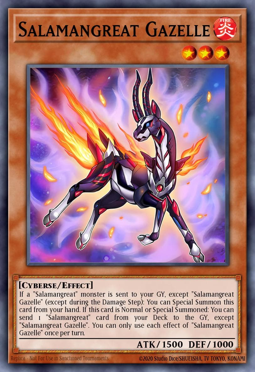 Carte Yu-Gi-Oh! Salamangreat Gazelle #090 — Battles of Legend: Armageddon