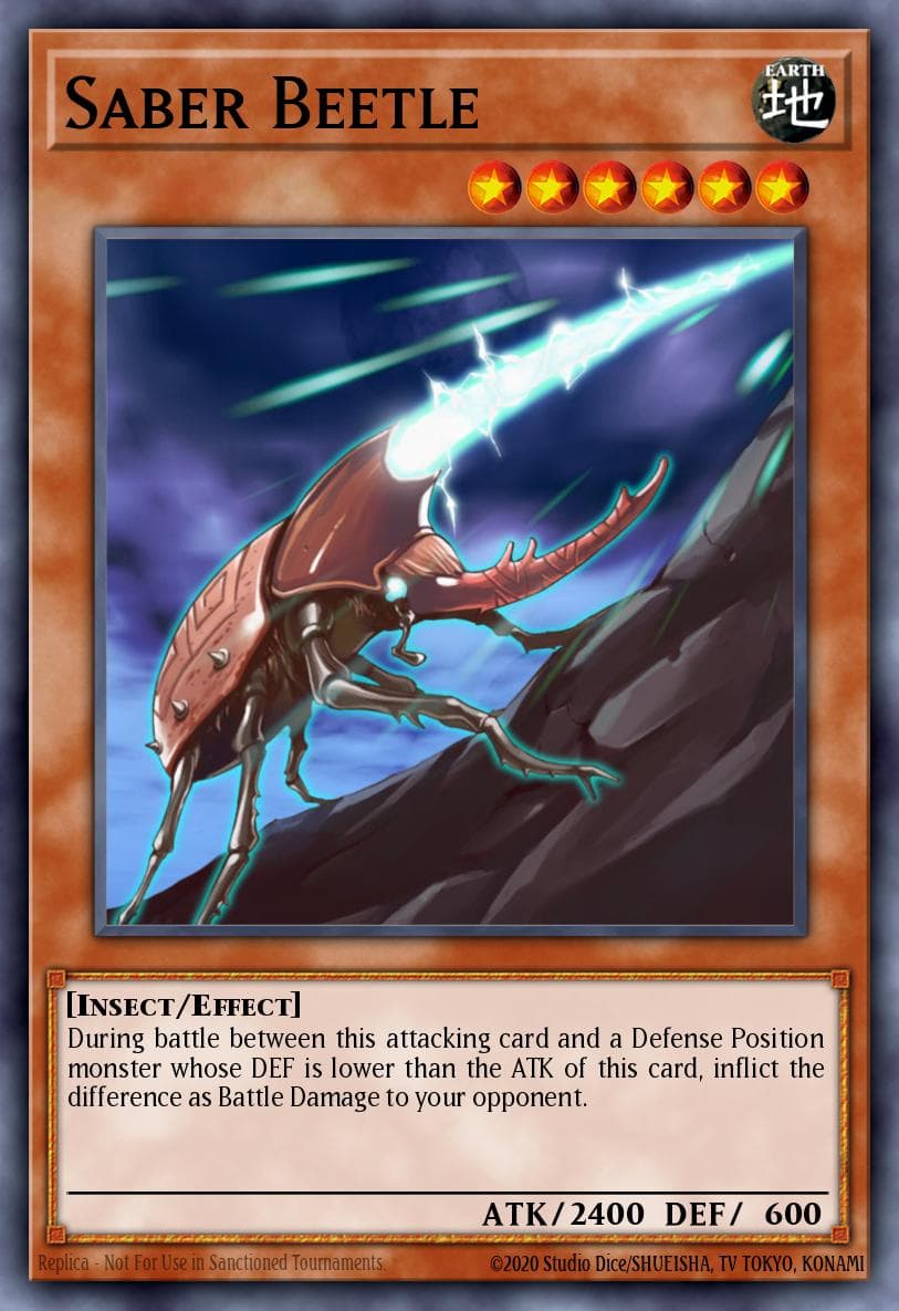 Carte Yu-Gi-Oh! Saber Beetle #012 — Starter Deck: Yu-Gi-Oh! 5D's 2009