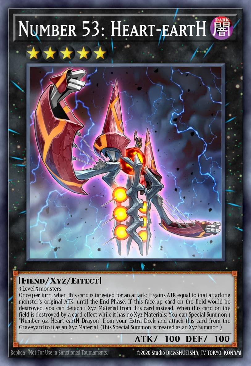 Carte Yu-Gi-Oh! Number 53: Heart-eartH #046 — Cosmo Blazer