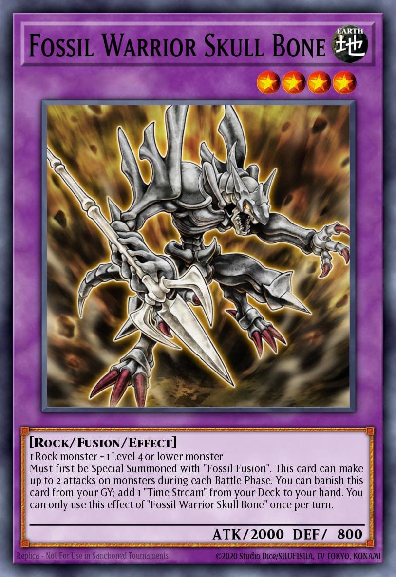 Carte Yu-Gi-Oh! Fossil Warrior Skull Bone #008 — Battles of Legend: Armageddon