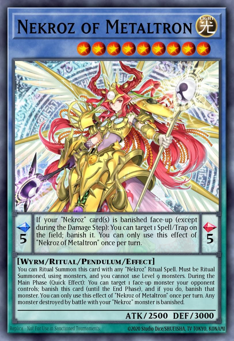 Carte Yu-Gi-Oh! Nekroz of Metaltron #026 — Battles of Legend: Monster Mayhem