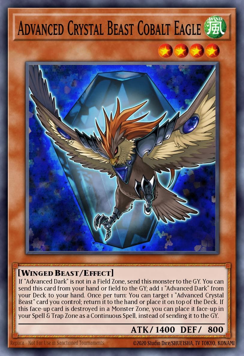 Carte Yu-Gi-Oh! Advanced Crystal Beast Cobalt Eagle #015 — Battles of Legend: Crystal Revenge