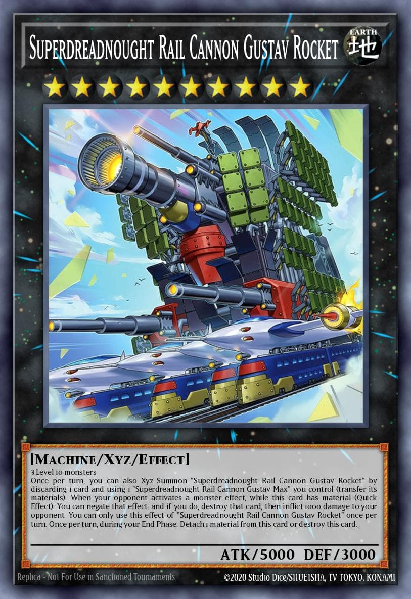 Carte Yu-Gi-Oh! Superdreadnought Rail Cannon Gustav Rocket #043 — Blazing Dominion