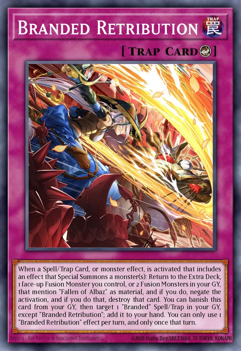 Carte Yu-Gi-Oh! Branded Retribution #034 — THE CHRONICLES DECK: The Fallen & The Virtuous (All-Foil Edition)