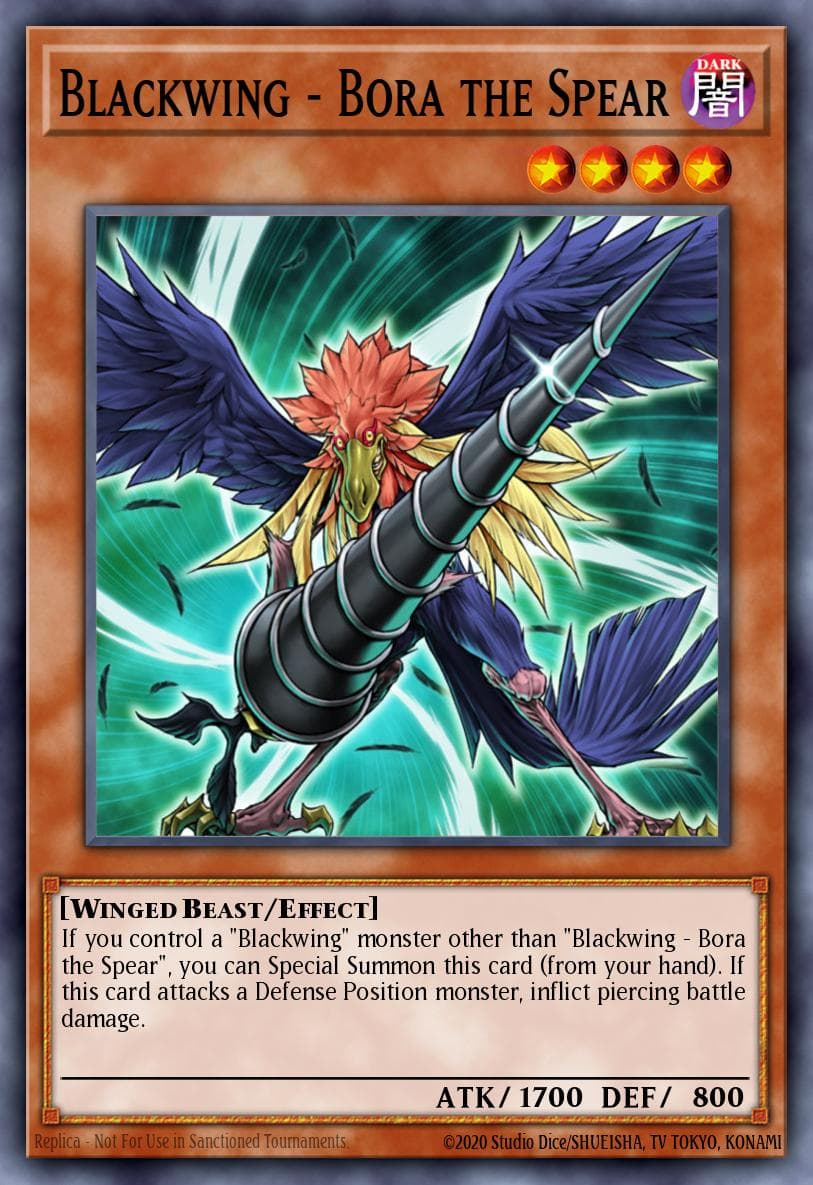 Carte Yu-Gi-Oh! Blackwing - Bora the Spear #057 — Battles of Legend: Crystal Revenge